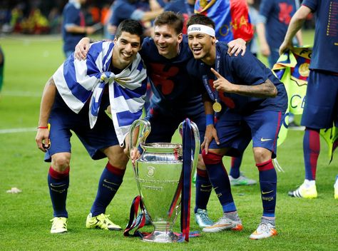 MSN /LIONEL MESSI/LUIS SUAREZ/NEYMAR JR Champions League 2015, Champions Leauge, Cristiano Ronaldo Real Madrid, Lionel Messi Fc Barcelona, Lionel Messi Barcelona, Messi Neymar, Barcelona Team, Champions League Final, Different Sports