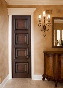 Interior Custom Primavera Wood Door - Single - Solid Wood Primavera Brown Interior Doors, Traditional Interior Doors, Mahogany Entry Doors, Pintu Interior, Mahogany Wood Doors, Solid Wood Entry Doors, Solid Wood Front Door, Custom Interior Doors, Solid Wood Interior Door