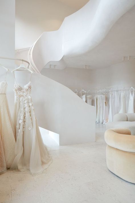 Wedding Store Interior Design, Luxury Bridal Boutique, Wedding Dress Fitting Room, The Ivory Room Bridal, Bridal Showroom Interior Design, Wedding Dress Showroom, Bridal Store, Wedding Dress Store Interior Design, Luxury Bridal Boutique Interior