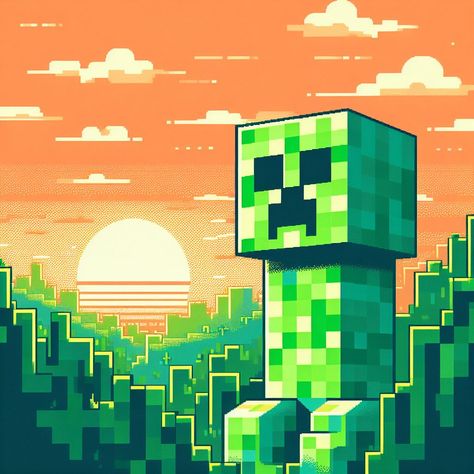 Minecraft Room Decor, Minecraft Room, Minecraft Wallpaper, Minecraft Art, Creepers, Art Crafts, Card Game, Pixel Art, Birthday Ideas