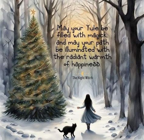 Winter Solstice Poems, Winter Equinox, Yule Traditions, Solstice Art, Yule Celebration, Winter Solstice Celebration, Pagan Yule, Happy Winter Solstice, Night Witches