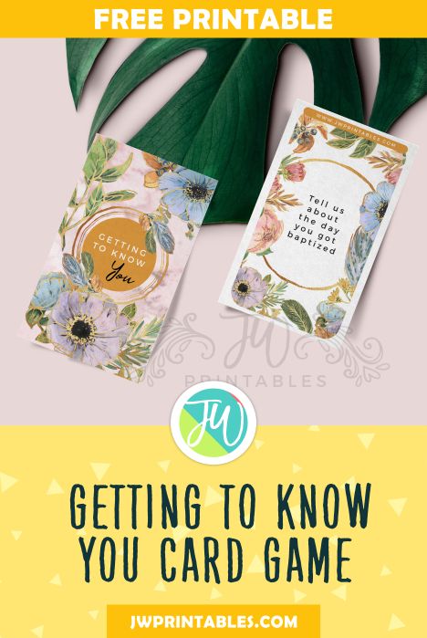 Getting To Know You Free Theocratic Game - JW Printables Jw Games Ideas, Family Worship Ideas Jw Games, Jw Family Worship Ideas Kids, Jw Games, Family Worship Night, Meeting Games, Jw Printables, Bon Voyage Party, Spiritual Questions