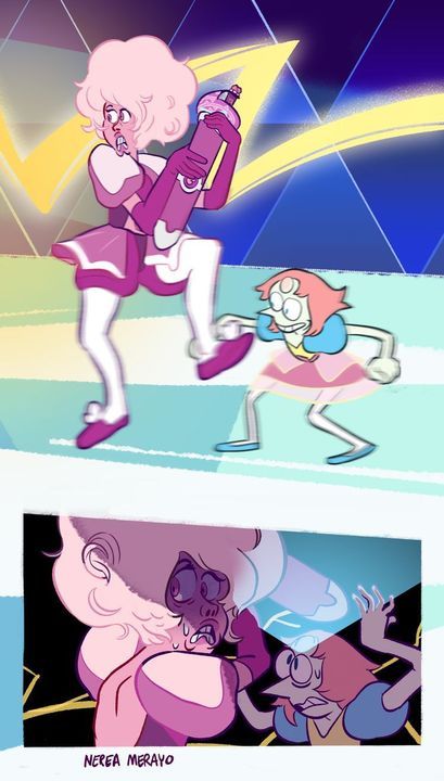 Pink Diamond Fanart Steven Universe, The Pearls Steven Universe, Steven Universe Pink Steven, Pearl X Pink Diamond, Steven And Pink Diamond, The Diamonds Steven Universe, Pink Diamond And Steven, Pink Diamond Fanart, Pearl And Pink Diamond