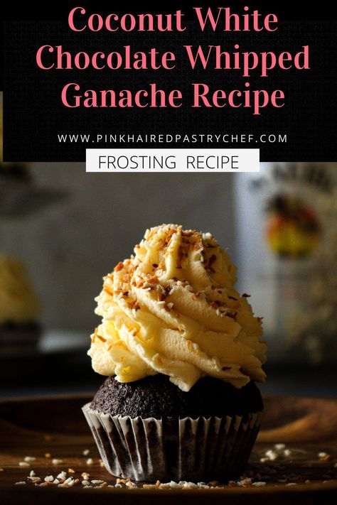 Flavoured Ganache Recipes, Whipped Ganache Filling, White Chocolate Recipes Desserts, Macaron Fillings, Ganache Recipe Frosting, Coconut Ganache, Rum Desserts, Glazed Icing Recipe, Ganache Recipes