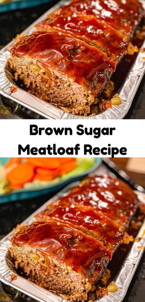 My family devoured this Brown Sugar Meatloaf. It’s incredibly flavorful and moist. Definitely a keeper! Soul Food Meatloaf, Ground Beef Meatloaf, Brown Sugar Meatloaf, Beef Meatloaf Recipes, American Comfort Food, Hamburger Dishes, Beef Meatloaf, Make Brown Sugar, Brown Sugar Recipes