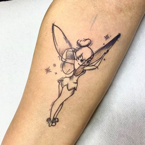 Usagi Tattoo, Tinkerbell Tattoo, Tinker Bell Tattoo, Fairy Tattoos, Belle Tattoo, Fairy Tattoo Designs, Fairy Tattoo, Real Tattoo, Dream Tattoos