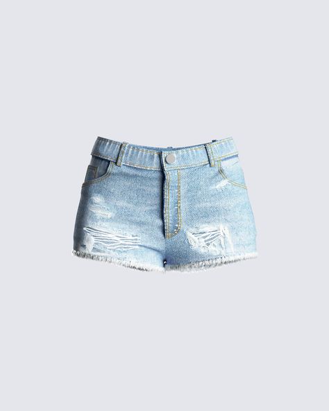 Look shorts jeans