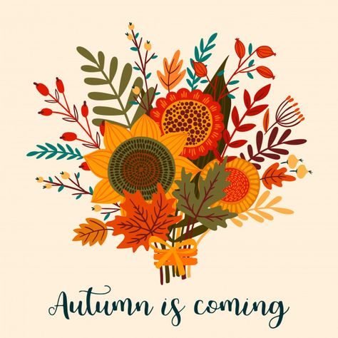 Autumn Bouquet, Pumpkin Illustration, Floral Svg, Autumn Illustration, Modern Fall, Flower Svg, Autumn Forest, Autumn Art, Flower Illustration