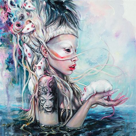 Tanya Shatseva, Yolandi Visser, Psy Art, Art Painting Acrylic, Art Website, Art Business, Easy Paintings, Acrylic Art, Rats