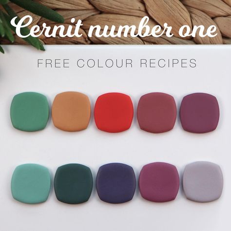 For the Cernit polymer clay lovers - 10 freebie colour recipes! The lovely Liz at @clayrepository sent me some Cernit Number One to have a… | Instagram Cernit Color Recipes, Fimo Soft Color Recipes, Polymer Clay Colour Recipes, Polymer Clay Recipe, Clay Recipe, Blue Sunflower, Soft Colour, Soft Clay, Clay Color