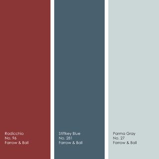 Best Ways to Use Farrow & Ball's Top Paint Colors for 2014 - by Jennifer Ott Design Parma Gray, Living Room Colour, Farrow Bal, Top Paint Colors, Stiffkey Blue, Farrow & Ball, Blue Words, Living Room Red, Grey Color Palette