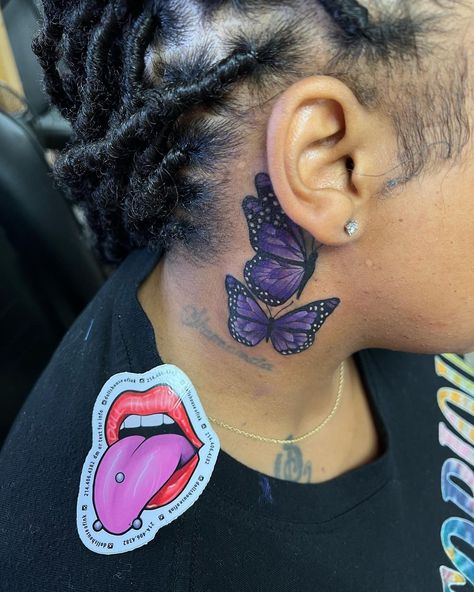 Up The Neck Tattoo, Cover Neck Tattoo, Coverup Neck Tattoos Women, Small Tattoo Coverups, Neck Tattoo Cover Up For Women, Floral Leaf Tattoo, Neck Cover Up Tattoos For Women, Small Throat Tattoos Women, Women’s Neck Tattoo