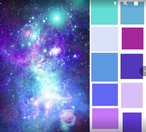 Milky Way Color Palette, Galaxy Pallete Color, Universe Color Palette, Galaxy Color Palette, Planet Room, Gold Skies, Galaxy Colors, Fairy Home, Color Palette Challenge