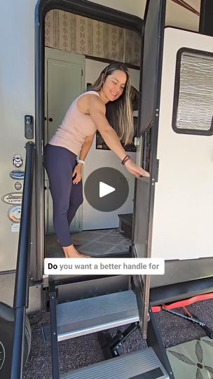 Facebook Sliding Rv Door, Rv Door Makeover, Camper Upgrades, Rv Barn, Rv Gadgets, 5th Wheel Trailers, Trailer Diy, Life On The Road, Rv Ideas