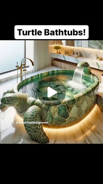 Turtle Tub, Sea Turtle Bathroom, Turtle Bathroom, Cinematic Trailer, Survival Techniques, Bathtubs, Bathroom Makeover, Sea Turtle, Turtles