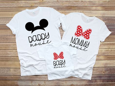 Disneyland Mom And Daughter, Mom And Daughter Shirts, Family Disney Shirts Matching, Mommy Son, Twodles Birthday, Matching Disney Shirts, Diy Disney Shirts, Disney Family Vacation, Minnie Party