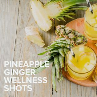 Meredith Shirk & Svelte Training - Take your mornings to the next level with this Pineapple Ginger Shot! 🍍 Super easy to make your own wellness shots at home that will be cheaper, and way more delicious! ⚡⚡ This recipe makes about 2 cups worth! 📲 Save this recipe for later! 📲 Ingredients: ➖ 1 cup fresh pineapple, cubed (you could also sub for pineapple juice) ➖ 1 cup coconut water ➖ 2 tbsp fresh ginger, minced ➖ 1/2 lemon, juiced (about 2-3 tbsp) ➖ 2 tsp fresh turmeric, minced ➖ Sprinkle of pepper (this boosts the absorption by 2000%) ➖ 1-2 tbsp local honey (optional, adds more sweetness) Directions: Combine all ingredients in a high powered blender. Blend for 30 seconds to a minute. Using a wide mouthed container and mesh strainer, strain mixture. Take a small spoon or spatula to he Foods That Increase Metabolism, Svelte Training, Fat Flush Recipes, Meredith Shirk, Metabolic Diet Recipes, Pineapple Ginger, Ginger Drink, Metabolism Boosting Foods, Ginger Shot