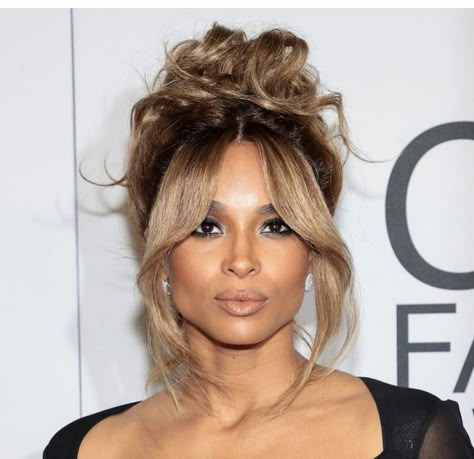 Ciara Updo, Beyonce Updo Hairstyles, Disco Updo, Beyonce Updo, Ciara Hairstyle, 70s Updo Hair, Pam Anderson Updo, Pam Anderson Bun, 60s Updo Hair