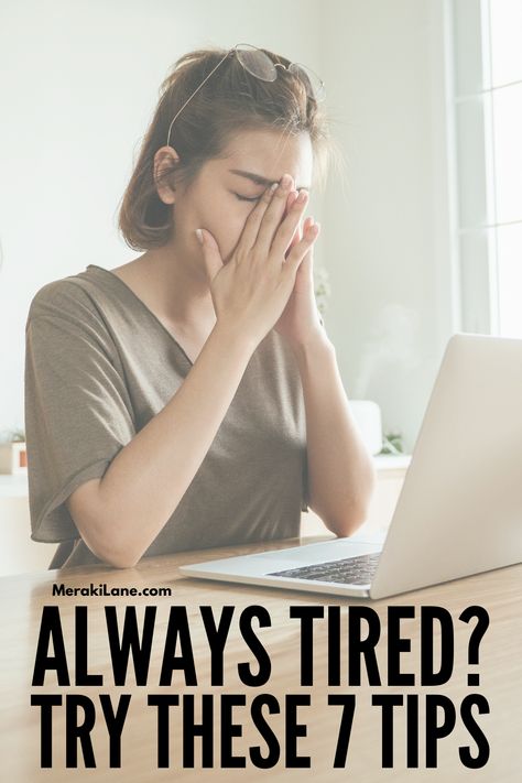 7 Reasons You Feel Tired All The Time and What To Do About It | Why am I always tired?! If you ask yourself this question a lot, this post is for you! We're sharing a list of effective tips and remedies to boost your energy levels so you feel less tired when you wake up and throughout the day. There are many ways to combat fatigue and boost your energy without caffeine -- addressing gut health issues, nutrient deficiencies, and sleep challenges are a good start and we're sharing tips to help! Always Tired Remedies, Why Am I Always Tired, Why Am I So Tired All The Time, Waking Up Tired, Tired Of People, Super Tired, Sedentary Lifestyle, Always Tired, Lack Of Motivation