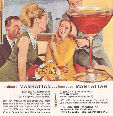 70s Cocktail Party, 60s Ads, Booze Recipes, Retro Cocktail Party, Roger Wilkerson, Mad Men Party, American Housewife, American Advertising, People Drinking