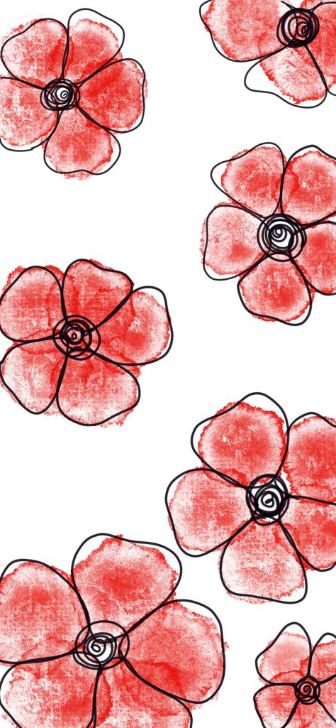 Here is a simple iPhone wallpaper of poppies! Simple Flower Background, Poppy Background, Poppy Wallpaper, Backgrounds For Your Phone, Ipad Wallpapers, Door Wreaths Fall, Simple Iphone Wallpaper, Free Background, Simple Flower