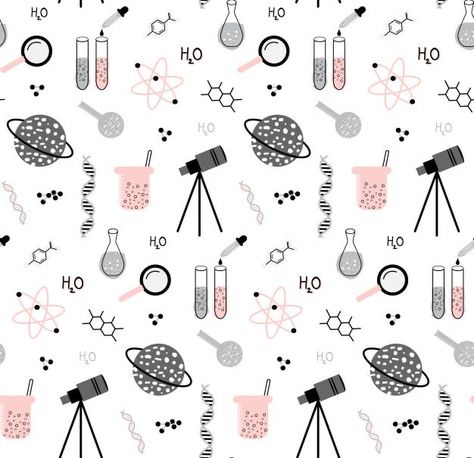 Science Elements, Science Symbols, Science Drawing, Science Doodles, School Pattern, Science Clipart, Science Stickers, Science Background, School Illustration