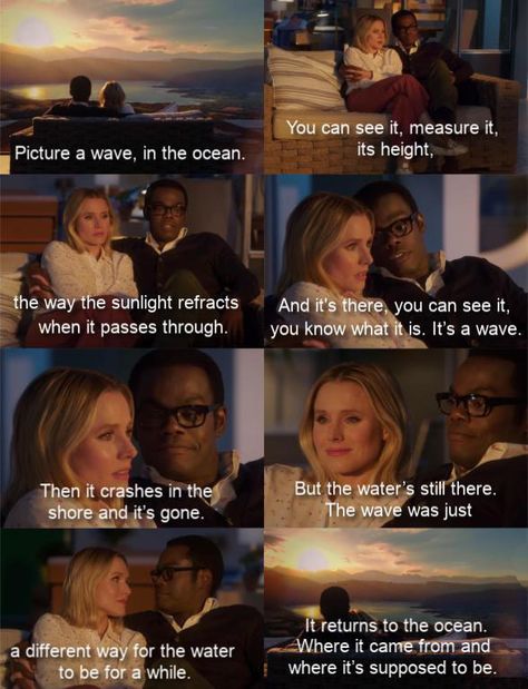 The Good Place Chidi Quotes, Chidi Eleanor, The Good Place Tattoo, The Good Place Finale, Likable Characters, The Good Place Chidi, The Good Place Quotes, Good Place Quotes, Euphoria Quote