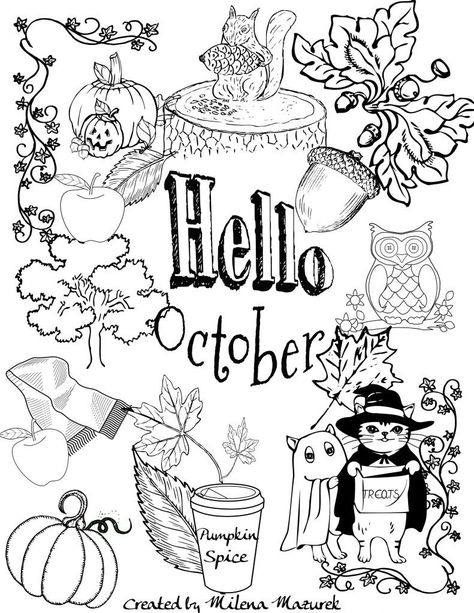 October Coloring Pages Free Hello October Coloring Page Download And Print - entitlementtrap.com October Coloring Pages, October Pictures, October Month, Camping Coloring Pages, Beach Coloring Pages, October Calendar, Summer Coloring Pages, Coloring Pages Free Printable, Hello October