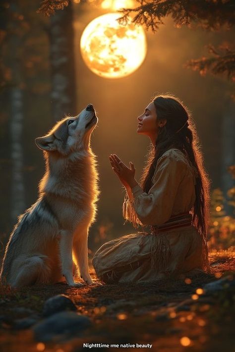 Facebook Shaman Art Spirituality, Native American Moon, Reiki Aesthetic, Native American Aesthetic, Wolf People, Native American Horses, Native American Images, Native American Pictures, Native American Artwork