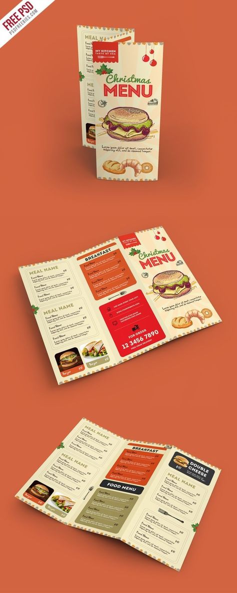 Food Menu Brochure Design, Retro Brochure Design, Food Brochure Design Ideas, Brochure Menu Design, Food Pamphlet Design, Vintage Brochure Design, Brochure Product Design, Brochure Design Food, Food Brochures