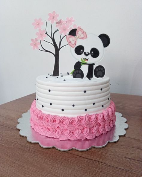 Panda Birthday Theme, Olaf Birthday Cake, Panda Birthday Cake, Panda Themed Party, Bolo Panda, One Piece Birthdays, Olaf Birthday, Panda Cake, Panda Birthday Party