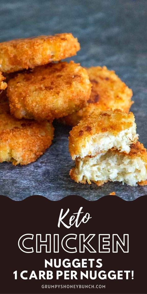 Keto Chicken Nuggets, Can Chicken Recipes, Chicken Nugget Recipes, Egg Diet Plan, Nuggets Recipe, Low Sugar Recipes, Low Carb Diet Recipes, Carb Meals, Keto Recipes Dinner