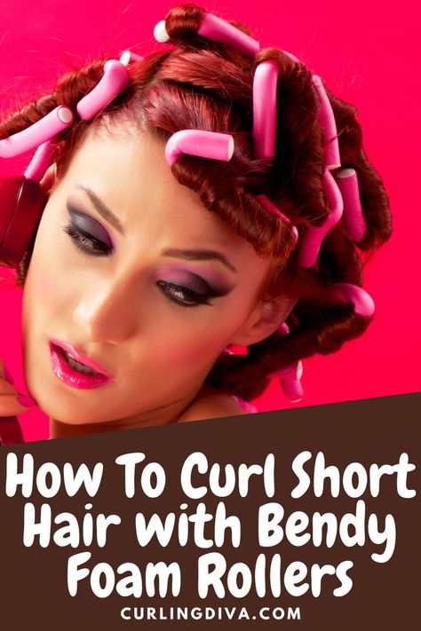 Are you currently rocking a chic bob haircut and looking for ways to curl it without damage using Flexi rods? Or maybe you are wondering about how you can easily curl your stylish pixie haircut at home using bendy rollers? If you’ve ever wondered how to use Flexi rods on short hair, you’ve come to the right place. Do you know what the best part is? It is heatless! This means that you won’t damage your hair. Read on for a step-by-step guide on how to use bendy rollers on short hair. Rollers On Short Hair, Chic Bob Haircut, Bendy Rollers, Flexi Rod Curls, Curlers For Short Hair, Curl Short Hair, Heartless Curls, Hair Rods, Curled Pixie