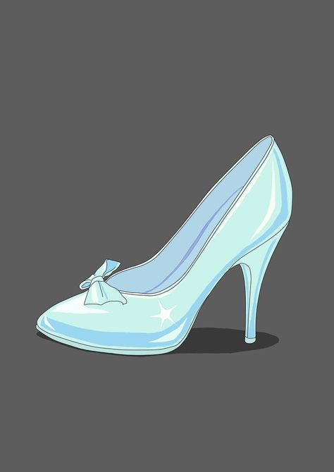 Cinderella Tattoo, Prince Shoes, Shoes Clipart, Princess Heels, Cinderella Characters, Disney Canvas, Animation Disney, 동화 삽화, Disney Emoji