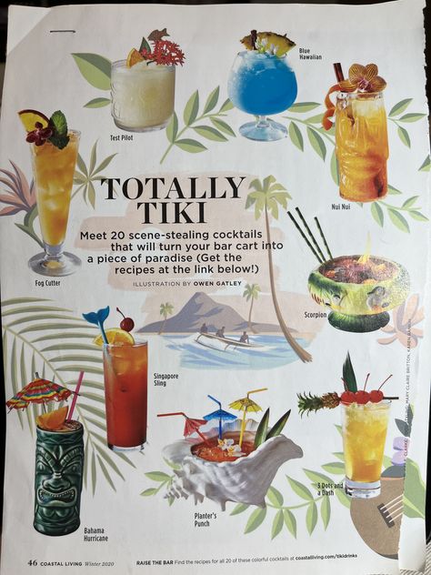 Hawaiian Drinks, Planters Punch, Mocktail Bar, Tropical Theme Party, Tropical Bachelorette, Aloha Party, Cocktail Illustration, Drink Garnishing, Tiki Decor