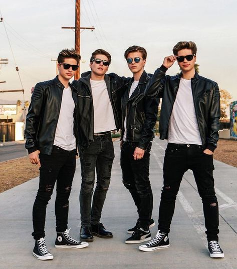 Boy Squad, Martinez Twins, Converse Chucks, Korean Best Friends, Fancy Wedding Dresses, Boy Pictures, Outfits With Converse, Boys Dpz, Hype Shoes