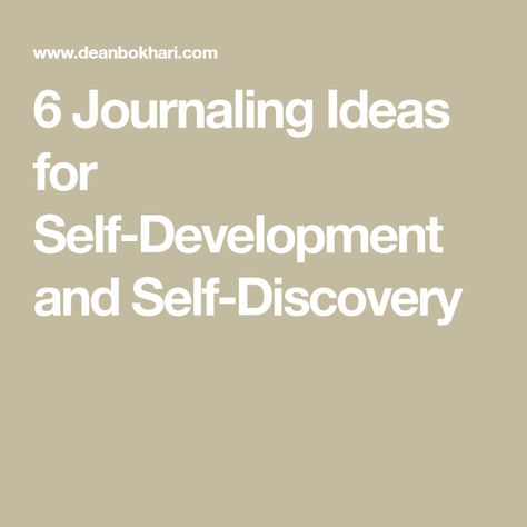 6 Journaling Ideas for Self-Development and Self-Discovery How To Overcome Laziness, Motivation Psychology, Gender Neutral Names, Small Journal, Art Therapy Activities, How To Stop Procrastinating, Journaling Ideas, Book Summaries, Smash Book