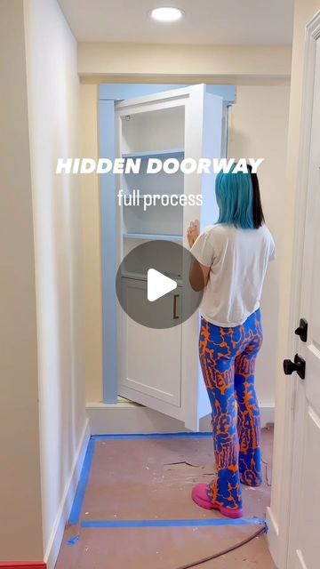 Hidden Doorway, Bed Project, Closet Door, Murphy Bed, First Video, Closet Doors, All In One, Bed, Closet