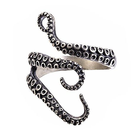 BODYA Gothic Punk Stainless Steel Octopus Tentacle Ring S... https://www.amazon.co.uk/dp/B01N4DIDG6/ref=cm_sw_r_pi_awdb_t1_x_IxsgCb2AMRVMX Tentacles Ring, Octopus Jewelry, Octopus Ring, Retro Ring, Gothic Rings, Free Earrings, Style Punk, Titanium Rings, Kraken