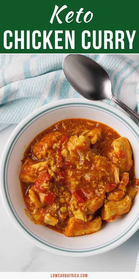 This Keto curry chicken is made with tender chicken, vegetables, and aromatic spices and simmered to perfection in a creamy, curry sauce. It is such a comforting meal that you can make for the whole family! #comfortfood #curry #ketorecipes #healthydinner Keto Chicken Ideas, Low Carb Curry Recipes, Keto Curry Chicken, Creamy Curry Sauce, Low Carb Curry, Slow Cooker Beef Curry, Keto Curry, Creamy Curry, Keto Easy