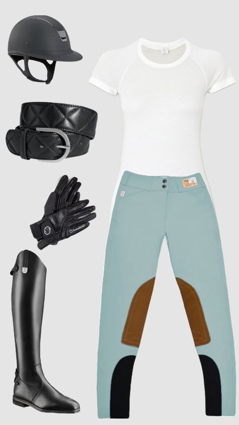 Riding Outfit Equestrian, Equestrian Style Outfit, English Riding Outfit, Equestrian Outfit, Horseback Riding Outfits, Horse Riding Outfit, Emma Style, Equestrian Aesthetic, Horse Riding Clothes