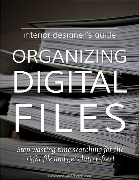 Organizing Digital Files Home Office Organization Files, Interior Design Pricing, Digital File Organization, Interior Design Marketing, Professional Organizer Business, Organizer Business, Business Interior Design, Organizing Business, Office Organization Files