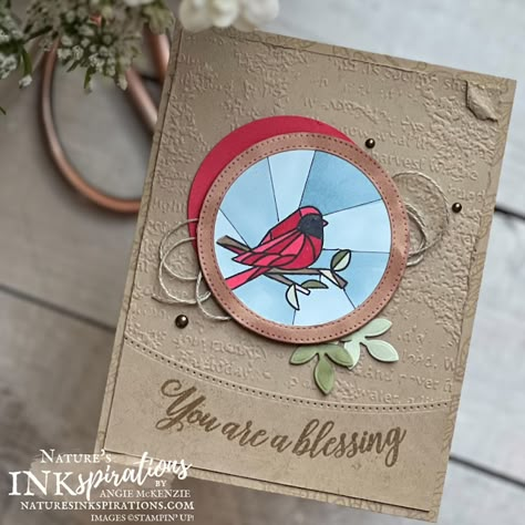 So Very Merry for the NEW at SU! Blog Hop - July 2023 | Online Exclusives | Nature's INKspirations Stained Glass Cardinal, Around The Bend, Create Christmas Cards, Christmas Card Set, Stampin Up Christmas Cards, Stampin Up Christmas, Merry Christmas Card, Holiday Books, Christmas Stamps