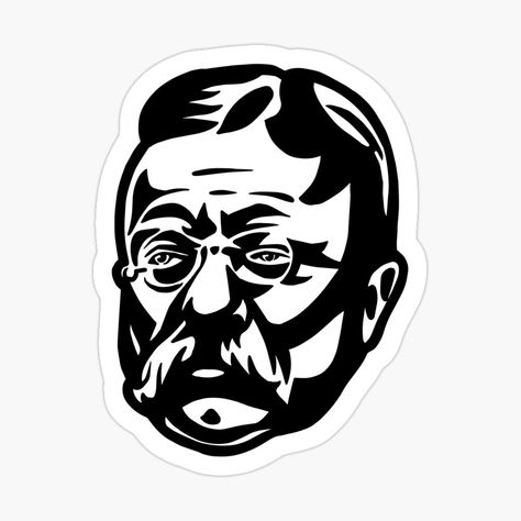 Theodore Roosevelt Tattoo, Hat Club, Teddy Roosevelt, Black And White Portrait, Traditional Tattoo Art, White Portrait, Theodore Roosevelt, Gilded Age, Black And White Portraits