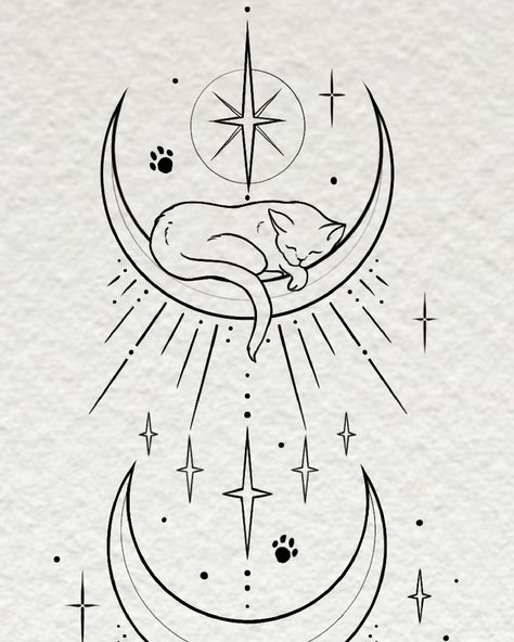 ACOTAR x kitties 🐈‍⬛ yes you read that right! The lovely Heather wanted Feyre’s moon phase tattoo from ACOTAR but mixed up with some gentle kittens 🌙✨ this one turned out so cute, I’m obsessed! #feyrearcheron #acotar #cattattoo Journal First Page, Moon Phase Tattoo, Phase Tattoo, Bullet Journal First Page, Kitten Tattoo, Moon Phases Tattoo, Line Art Tattoos, Bullet Journal Themes, Journal Themes