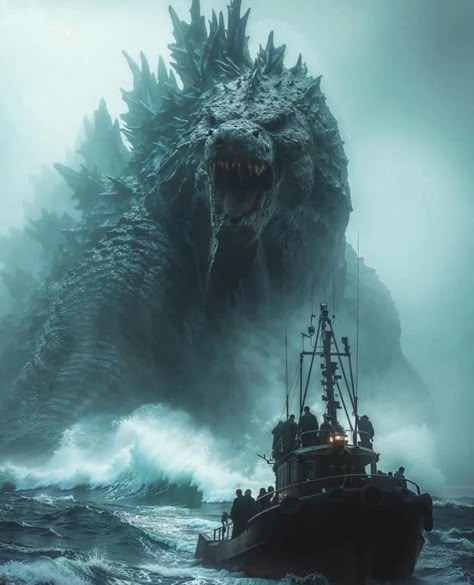 Godzilla Minus One Art, Godzilla King Of The Monsters Wallpaper, Godzilla Minus One, Godzilla Live Wallpaper, Scary Godzilla Art, Godzilla King Of The Monsters Poster, Godzilla Vs Destroyah, Godzilla Birthday, King Kong Art