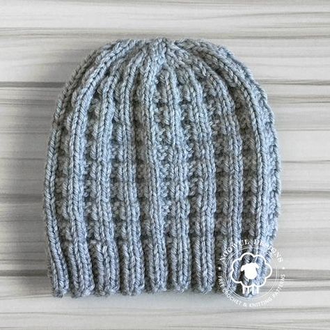 Kaza Hat Beanie Knitting Patterns Free, Beanie Knitting, Pinned Post, Knitting Patterns Free Hats, Crochet Knit Hat, Waffle Stitch, Quick Knits, Baby Hats Knitting, Knit Hats