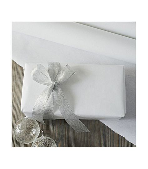 The White Company White Kraft Paper 10m Luxury Christmas Wrapping, Luxury Christmas Wrapping Paper, Pop Bys Real Estate, Silver Wrapping Paper, Gift Wrapping Inspiration, Luxury Christmas, Company Gifts, Certificate Design, Diy Gift Wrapping