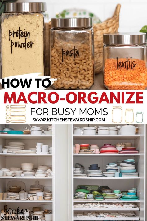 Ever wonder what the difference is between macro and micro organizing? Is one type better than the other? We explain here. Yard Tools, Cooking Supplies, Fashion Organization, Drawer Dividers, Organizing Systems, Tool Organization, Busy Mom, Declutter, Brushing Teeth