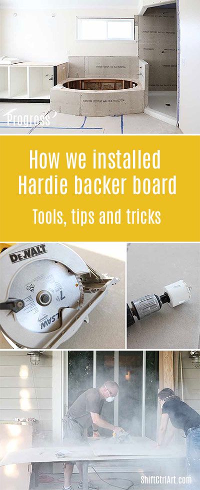 #Master #bath #remodel #Hardie #backer #board #installation #tips Concrete Board, Handyman Tools, New Mobile Homes, Hardie Board, Mobile Home Makeovers, James Hardie, Floor Remodel, Master Bath Remodel, Home Fix